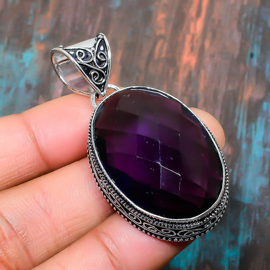 Ezra’s Veil – Sterling Silver Amethyst Pendant