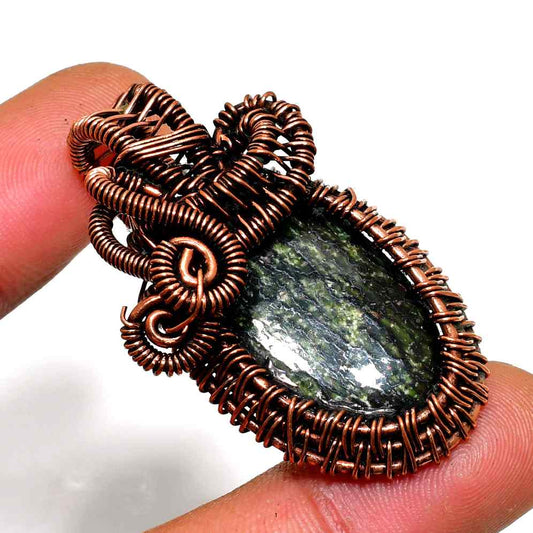 Gaia’s Guard – Red Jasper Copper Pendant