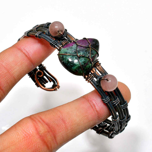 Mystic Embrace – Tourmaline & Copper Wrap Bracelet