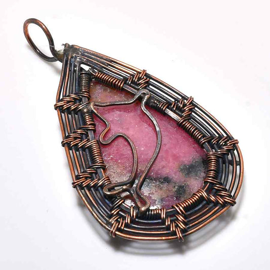 Luna’s Clarity – Raw Quartz Copper Pendant