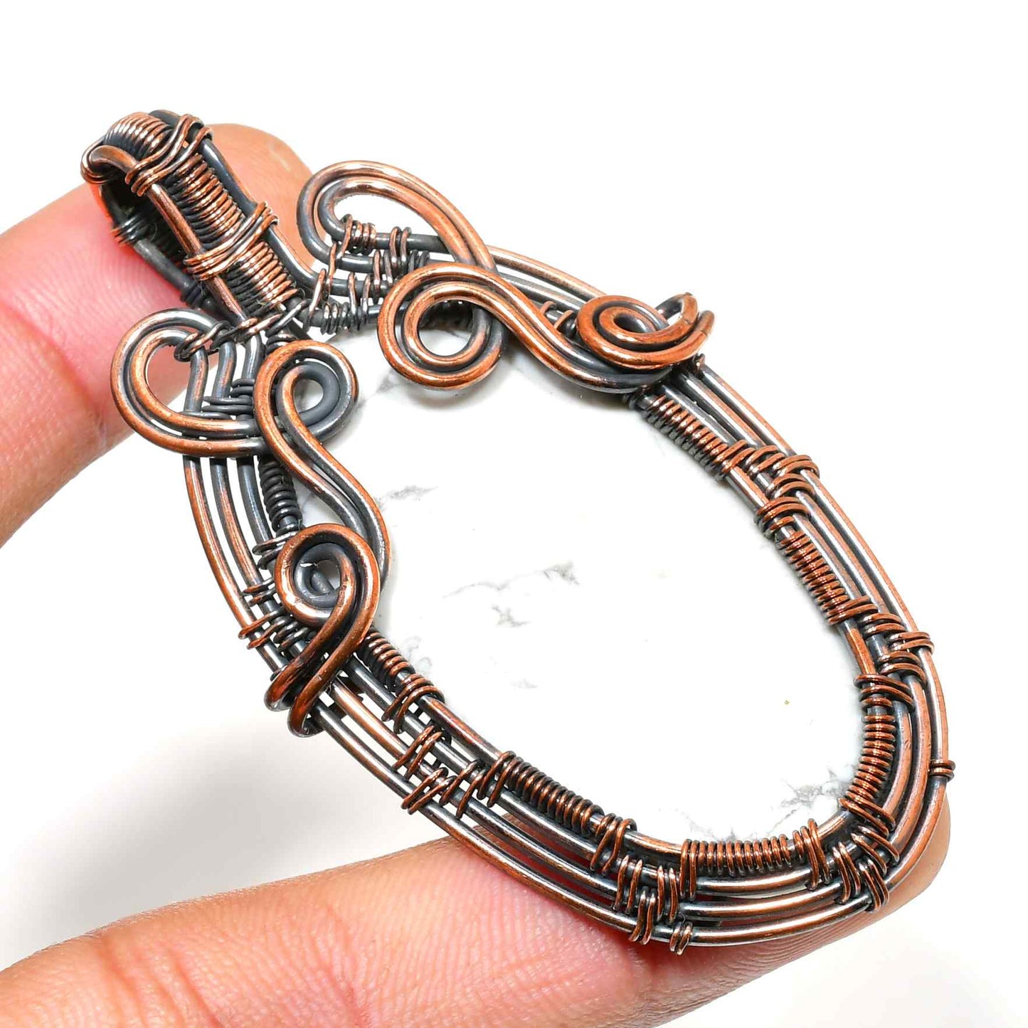 Sylvan Serenity – Amethyst & Copper Wire Pendant