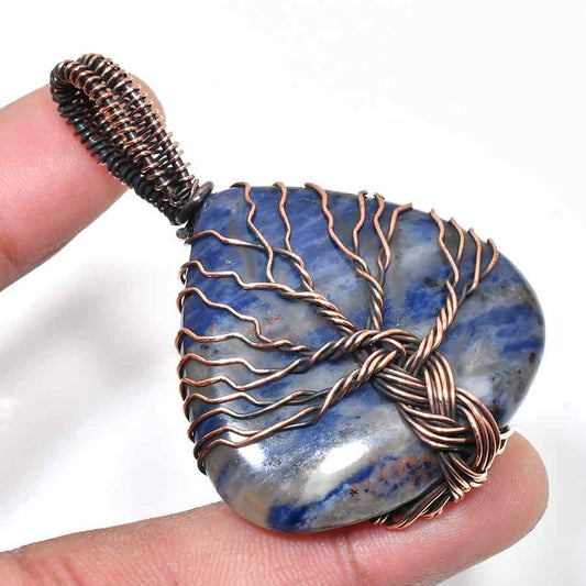 Celeste’s Calm – Sterling Silver Sodalite Pendant