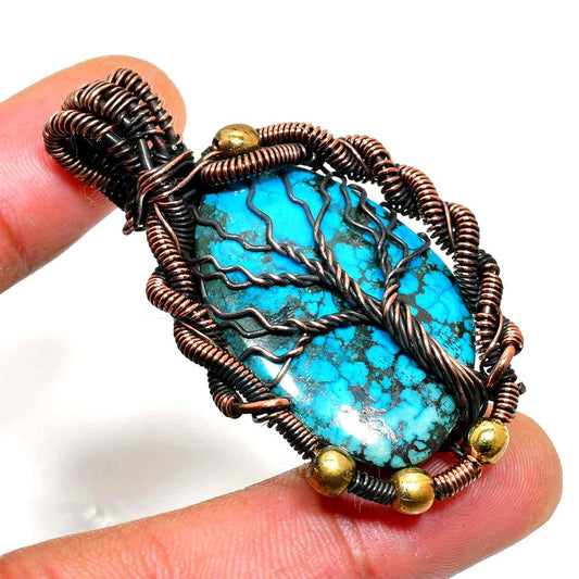 Terra’s Tranquility – Turquoise Copper Pendant