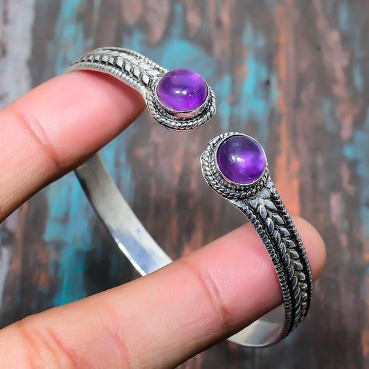 Aurelia’s Serenity – Sterling Silver Amethyst Bracelet