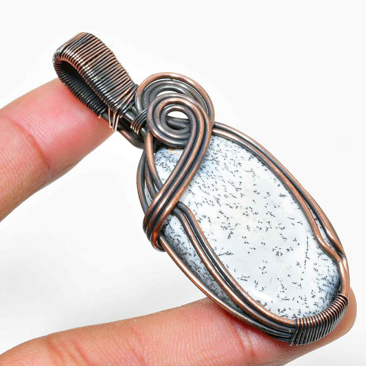 Gaia’s Whisper – Earthstone Copper Pendant