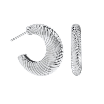 Vintage Oval Textured Earrings