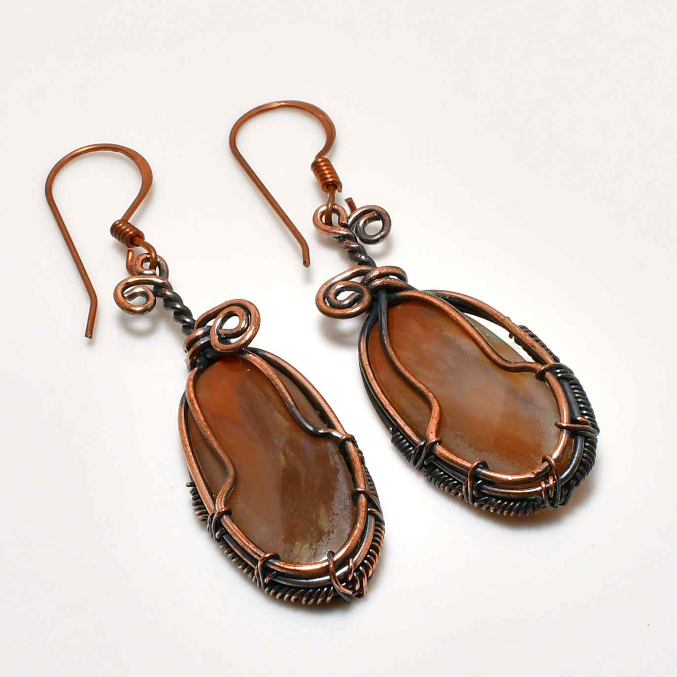 EarthPulse – Copper & Stone Energy Earrings