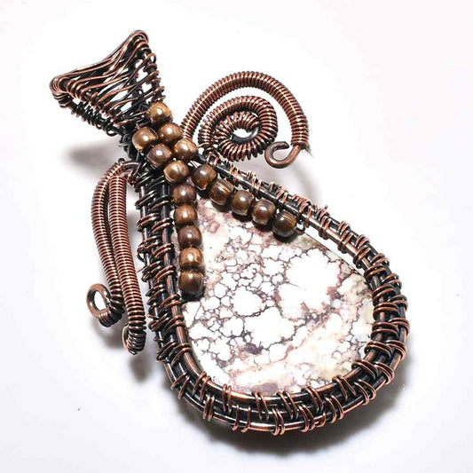 Serenity’s Embrace – Grounding Stone Copper Pendant