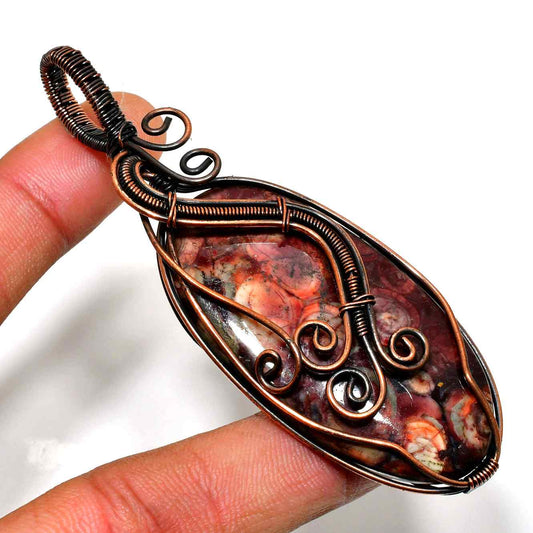 Gaia’s Harmony – Jasper Copper Pendant