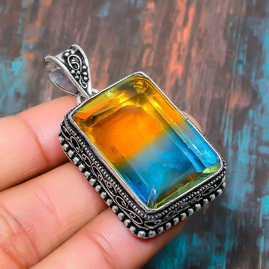 Rowan’s Radiance – Fluorite & Silver Pendant