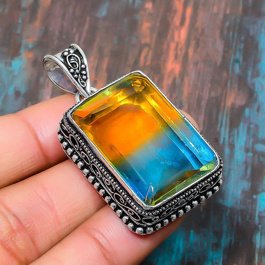 Rowan’s Radiance – Fluorite & Silver Pendant