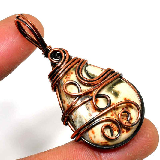 Terra’s Harmony – Agate Copper Pendant