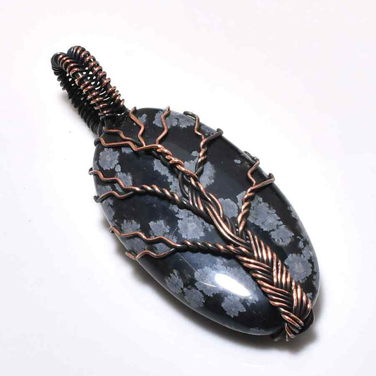 Ember’s Embrace – Jasper & Copper Pendant