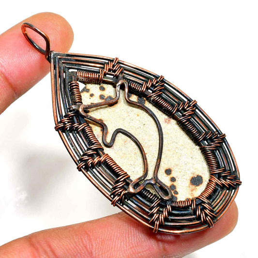 Luna’s Touch – Oxidized Copper Grounding Pendant