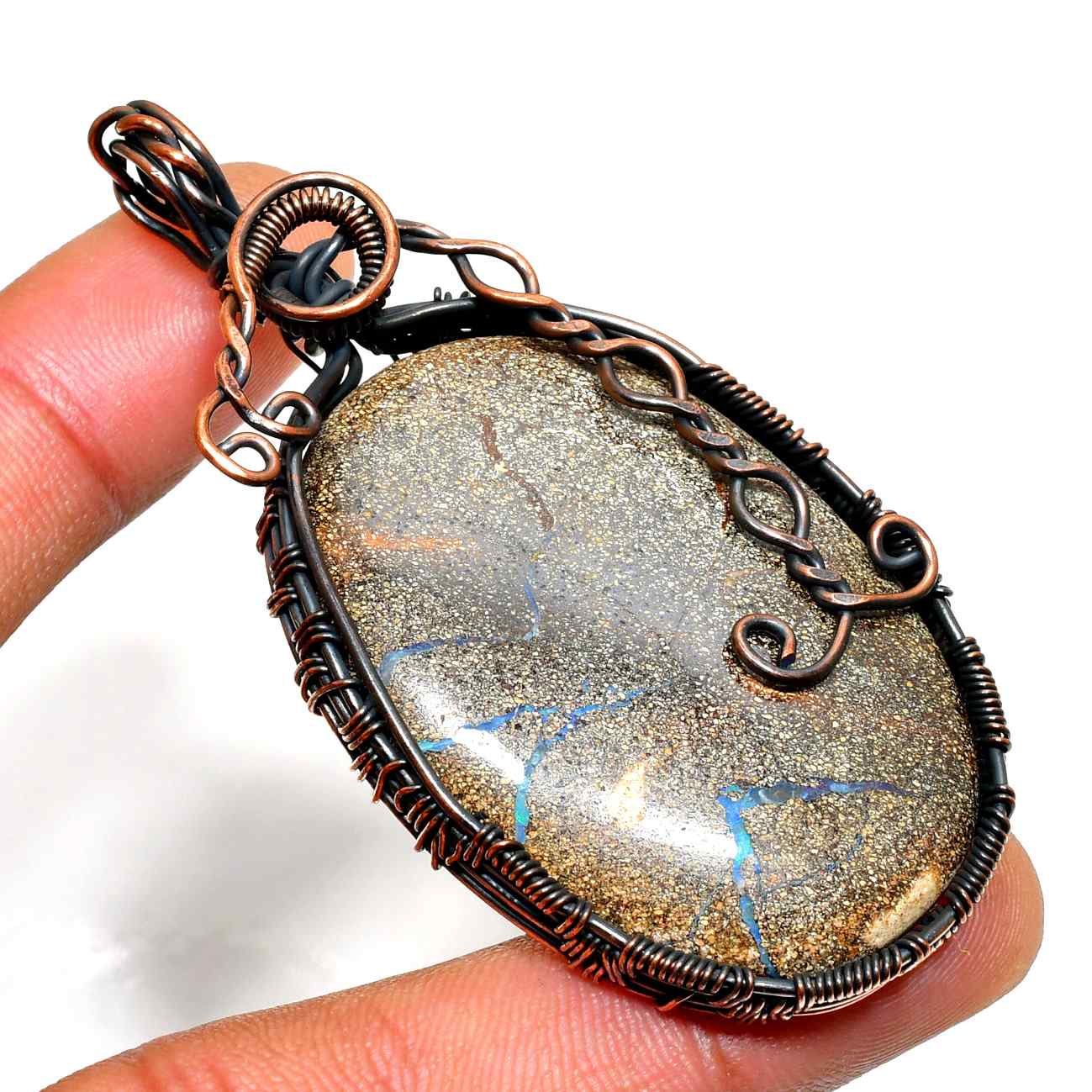 Aurora’s Ambition – Goldstone Copper Pendant