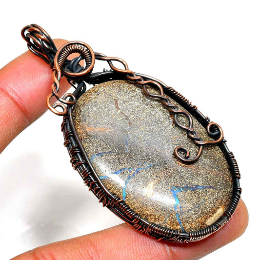 Aurora’s Ambition – Goldstone Copper Pendant