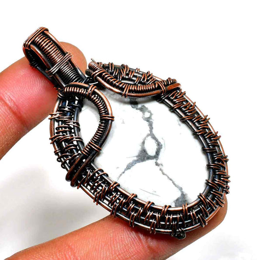 Opal Essence – White Opal Copper Pendant