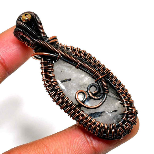 Gaia’s Resonance – Copper Quartz Pendant