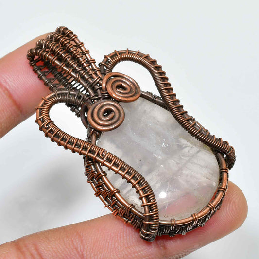 Selene’s Harmony – Amethyst Copper Pendant
