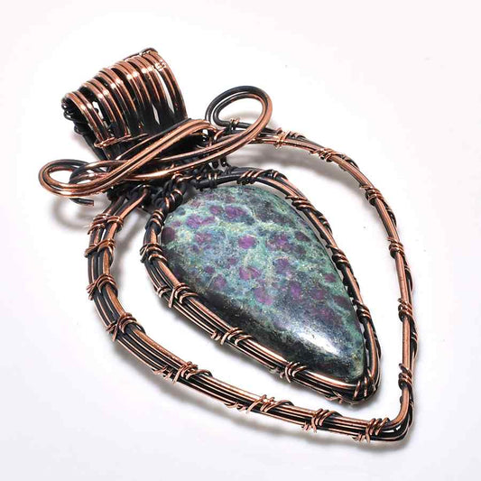 Nueva Aura – Malachite & Copper Pendant