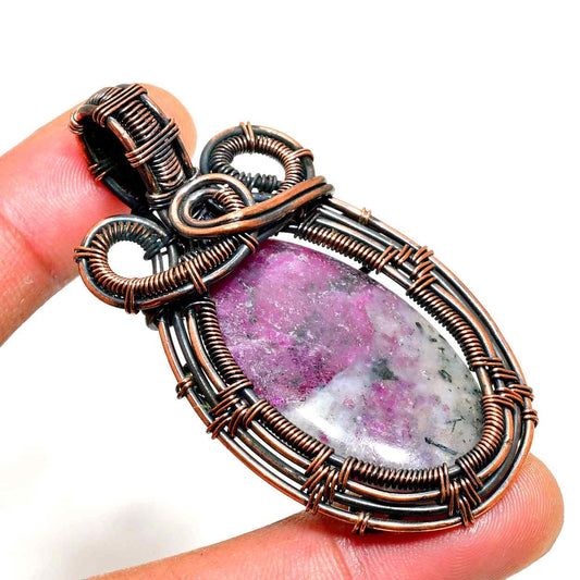 Aurelia’s Aura – Amethyst & Copper Pendant