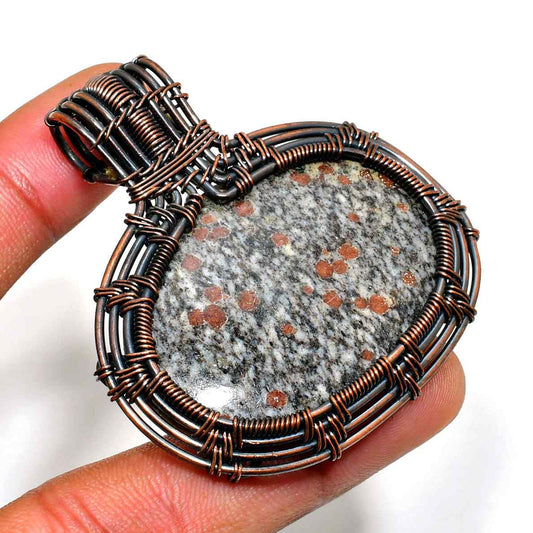 Jasper Serenity – Copper-Wrapped Pendant
