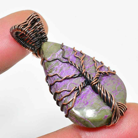 Aether’s Embrace – Amethyst & Copper Pendant
