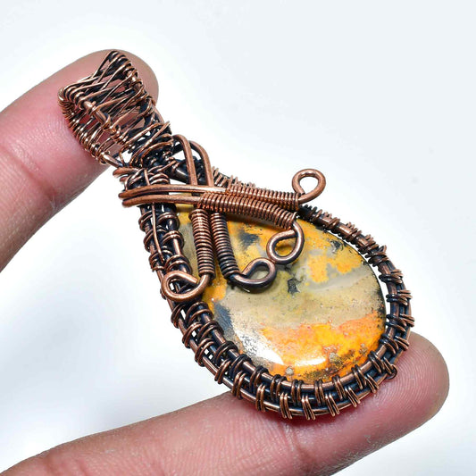 Earth’s Embrace – Jasper & Copper Pendant