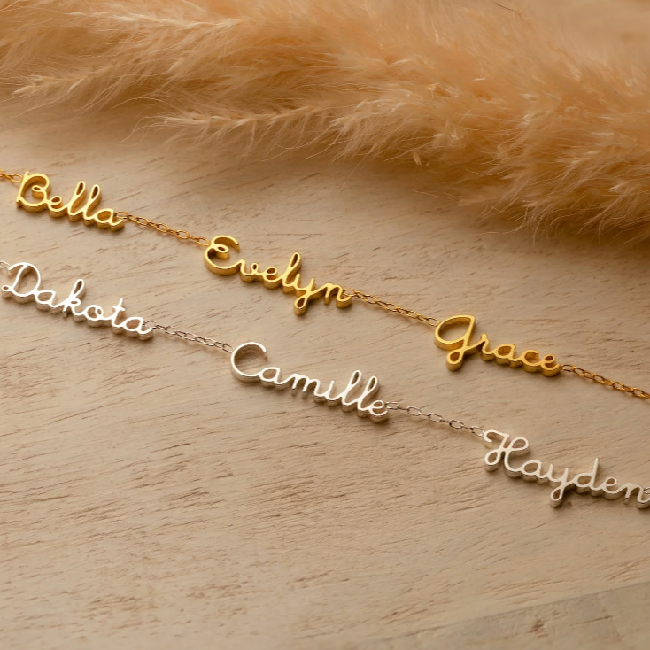 Dainty Darling Multiple Name Necklace