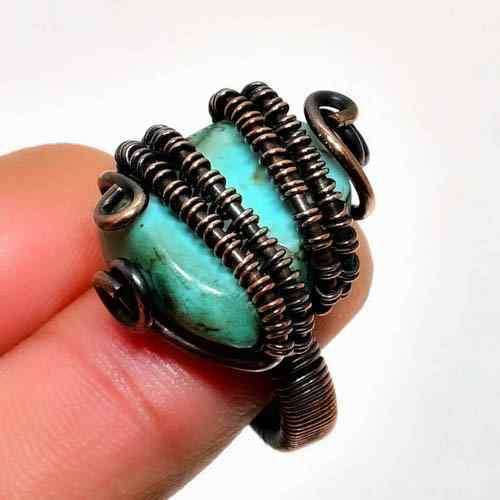 Nomad’s Dream – Turquoise Copper Ring
