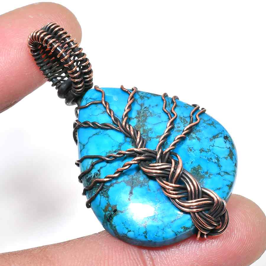 Earth & Sky – Turquoise Tree of Life Pendant
