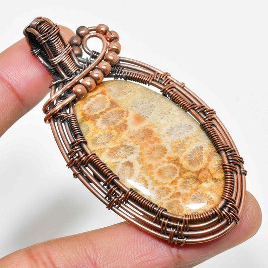 Terra’s Embrace – Jasper Copper Pendant