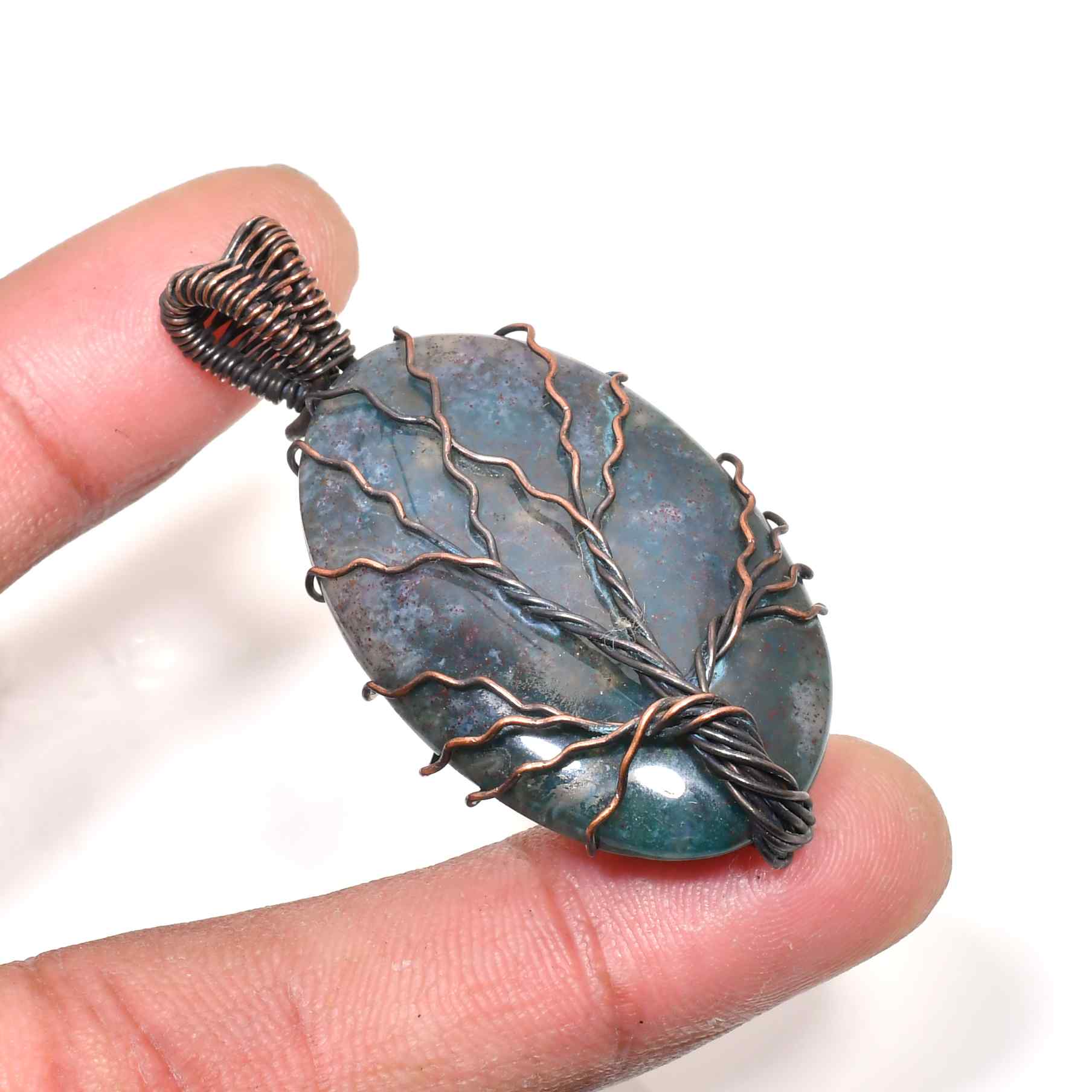 Gaia’s Embrace – Oxidized Copper Tree of Life Pendant