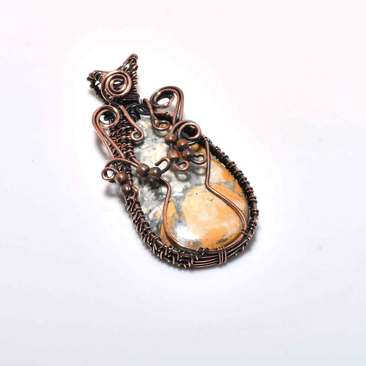 Gaia’s Embrace – Jasper & Copper Pendant