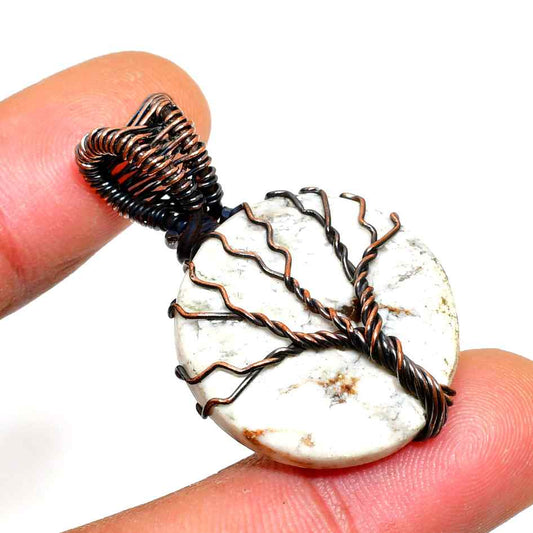 Sylvan Roots – Natural Stone Tree of Life Pendant