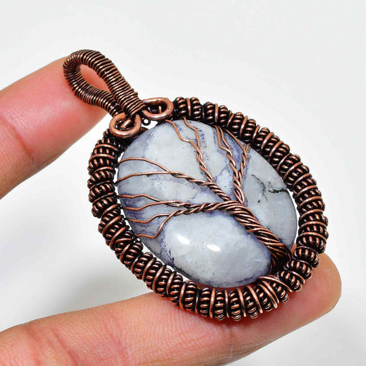 Serene Roots – Gemstone Tree of Life Pendant