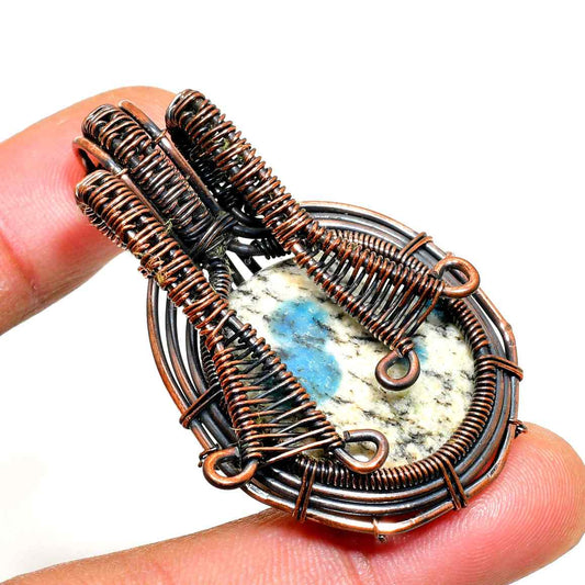 Valora’s Anchor – Copper-Wrapped Grounding Stone Pendant