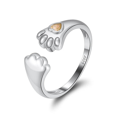 Personalized Paw Love Ring