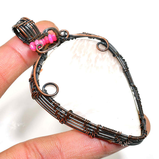Mystic Beacon – Amethyst Copper Pendant