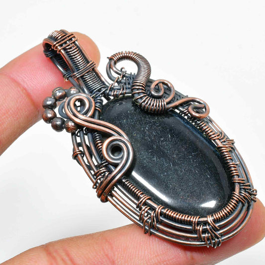 Grounded Grace – Blackstone Copper Pendant