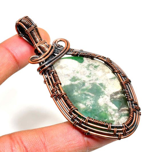 Sylvan Serenity – Jade & Copper Pendant