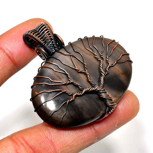 Rooted Harmony – Copper Tree of Life Pendant