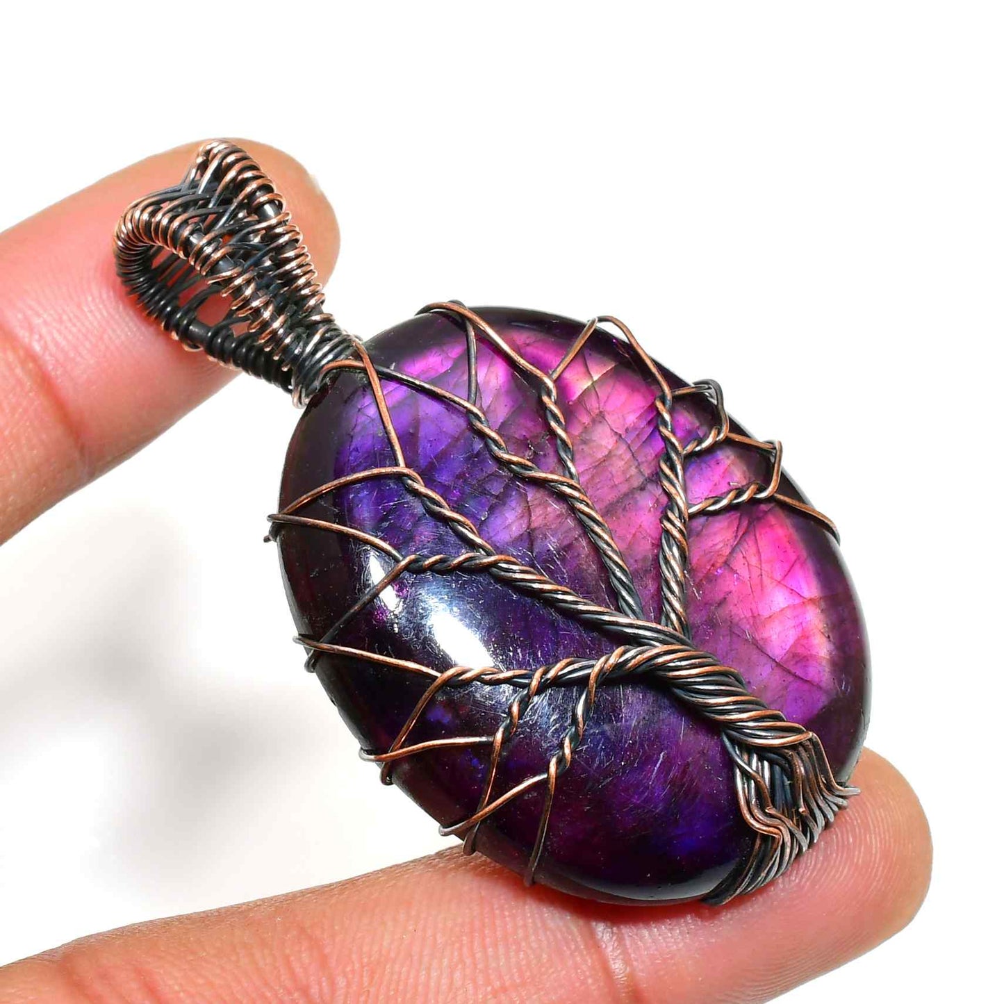 Luna’s Arbor – Amethyst Tree of Life Pendant