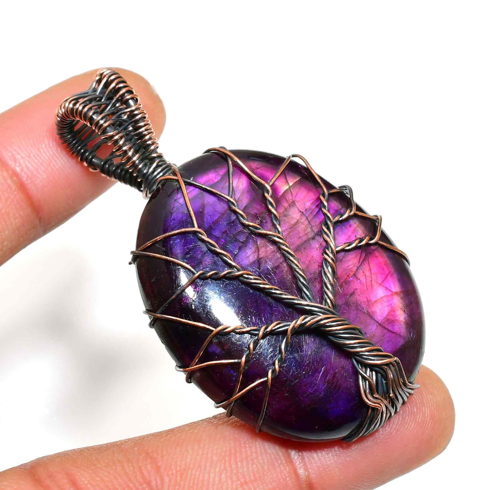 Luna’s Arbor – Amethyst Tree of Life Pendant