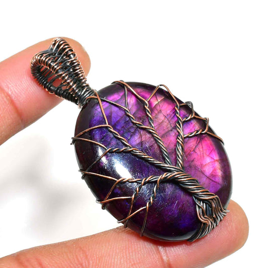 Luna’s Arbor – Amethyst Tree of Life Pendant
