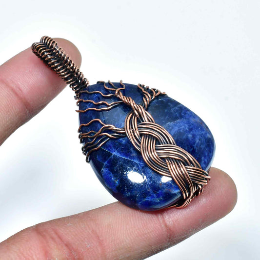 Ember’s Essence – Lapis Lazuli & Copper Harmony Pendant