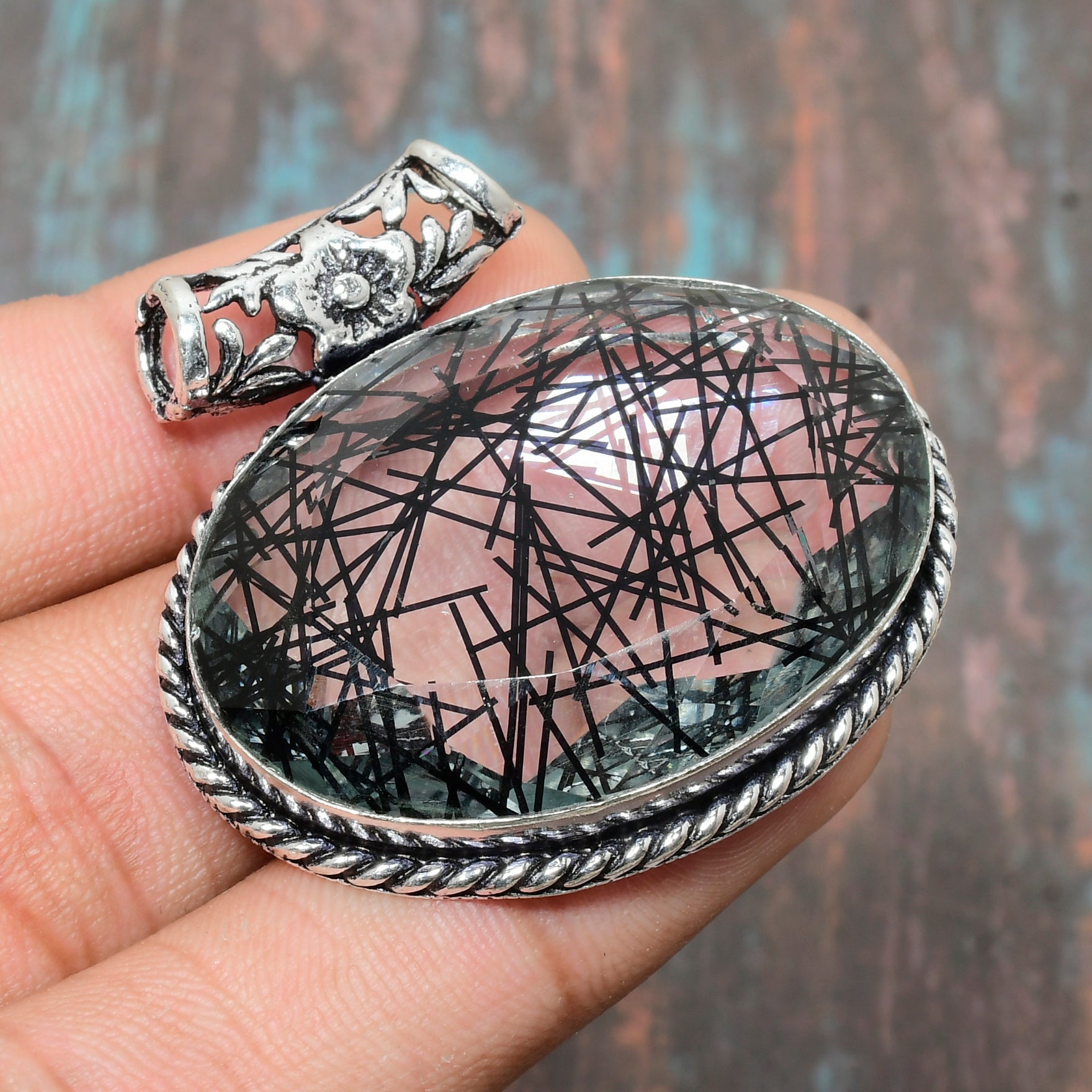 Astra Prism – Rutilated Quartz Sterling Silver Ring