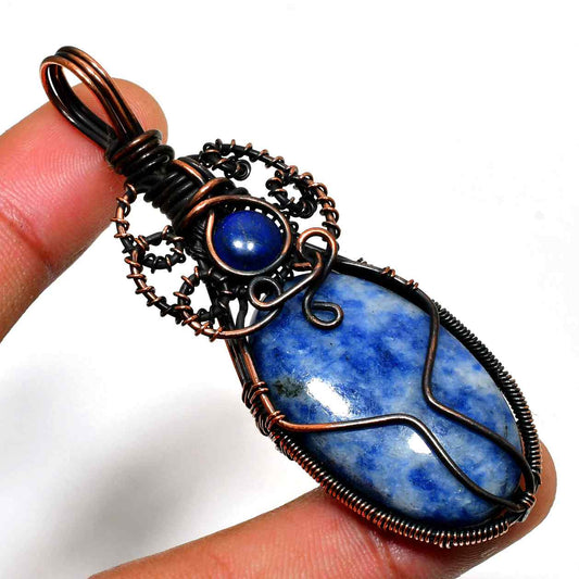 Cosmic Clarity – Lapis Lazuli Copper Pendant