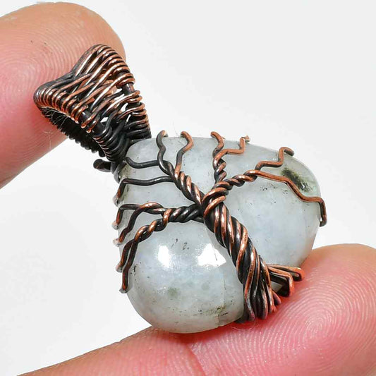 Ember’s Embrace – Jade & Copper Harmony Pendant
