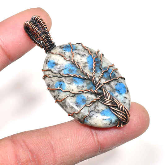 Gaia’s Whisper – Copper-Wrapped Tree of Life Pendant